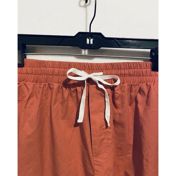 PJ Paul Jones Shorts Mens XL Red Pull On Drawstring Waist Pockets Lightweight - Picture 2 of 5